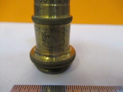 ANTIQUE BRASS OBJECTIVE 44X SPENCER OPTICS MICROSCOPE PART AS PICTURED #7B-B-115