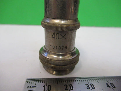 ANTIQUE OLYMPUS JAPAN OBJECTIVE 40X OPTICS MICROSCOPE PART AS PICTURED &R3-B-41