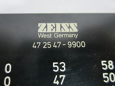 MICROSCOPE OPTICAL SLIDE FILTER ZEISS GERMANY 472547-9900 OPTICS BIN#N5-20