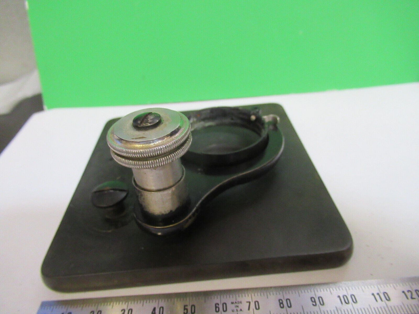 AO SPENCER STAGE SPECIMEN TABLE ANTIQUE MICROSCOPE PART AS PICTURED &H7-B-22