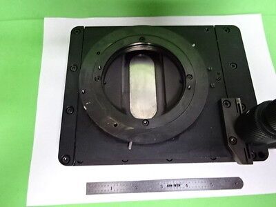 MICROSCOPE PART LEICA GERMANY DMR DMRB STAGE SPECIMEN TABLE AS IS BIN#5M-B-02