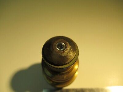 ANTIQUE BRASS OBJECTIVE BAUSCH LOMB 4mm OPTICS MICROSCOPE as pictured &14-C-05