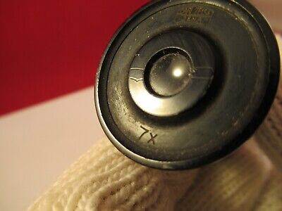 ANTIQUE CARL ZEISS JENA 7X OPTIC EYEPIECE GERMANY MICROSCOPE PART &FT-4-04B