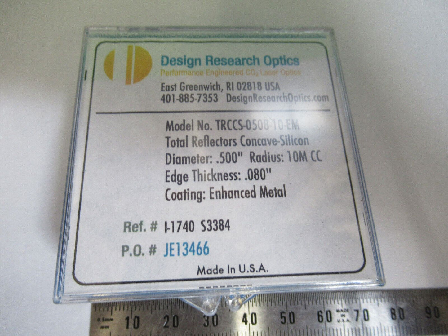 OPTICAL SILICON METAL REFLECTOR INFRARED OPTICS AS PICTURED &H3-A-95