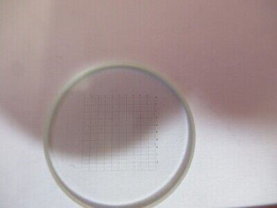 OPTICAL RETICLE SQUARE GRID INSERT OPTICS MICROSCOPE PART AS PICTURED &A5-A-38