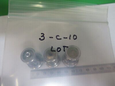 AO SPENCER LOT 3 ea OBJECTIVE 10X 44X 95X  MICROSCOPE PART AS PICTURED &3-C-10