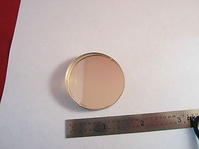 OPTICAL TRUNCATED AMBER FILTER [chipped] LASER OPTICS BIN#5M-02