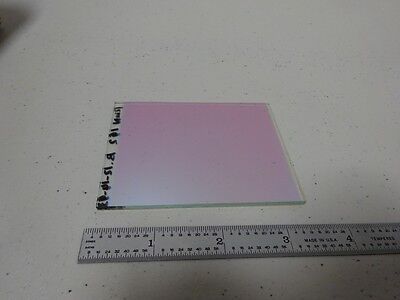 OPTICAL DICHROIC COATED GLASS FILTER MIRROR LASER OPTICS AS IS BIN#TC-4-2-A