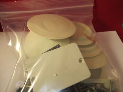 LEICA DMR GERMANY LOT SCREWS SWITCHES PLASTIC CAPS etc MICROSCOPE part &100-02