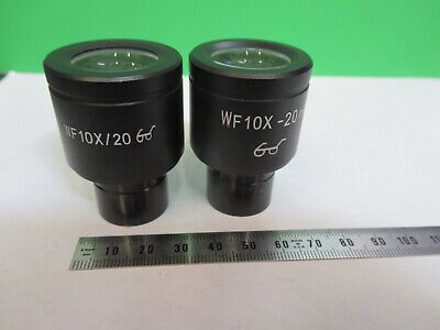 PAIR WF10X GENERIC EYEPIECE OCULAR LENS MICROSCOPE PART AS PICTURED &Z9-A-80