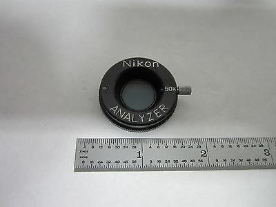 MICROSCOPE POLARIZER ANALYZER NIKON 50X OPTICS AS IS BIN#L5-07