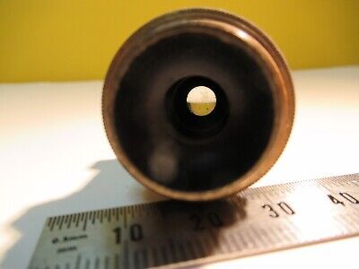 ANTIQUE BRASS OBJECTIVE BAUSCH LOMB 4mm OPTICS MICROSCOPE as pictured &14-C-05