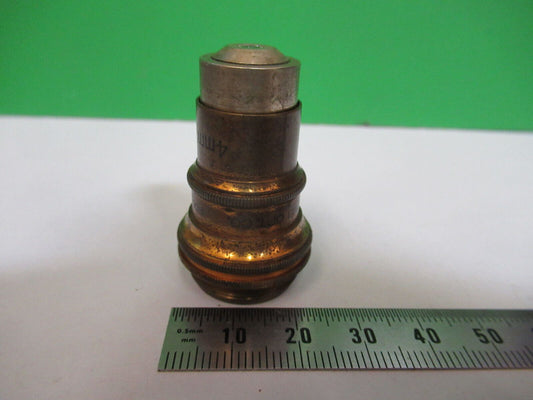 ANTIQUE BRASS BAUSCH LOMB  OBJECTIVE 43X MICROSCOPE PART AS PICTURED Z5-A-41