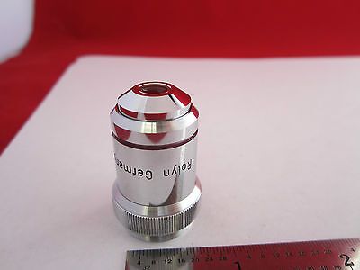 MICROSCOPE PART OBJECTIVE GERMANY ACHROMAT OPTICS 10X  BIN #7C