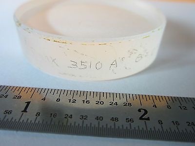 OPTICAL ULTRAVIOLET UV FLAT LENS FILTER AS IS LASER OPTICS  BIN#31-15