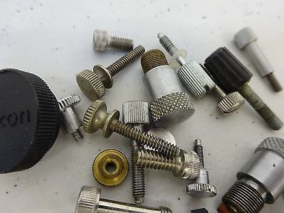 MICROSCOPE PARTS LOT SCREWS KNOBS ETC AS IS BIN#P4-B-49