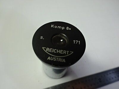 MICROSCOPE PART EYEPIECE OCULAR REICHERT AUSTRIA KOMP 8X OPTICS AS IS B#AE-59