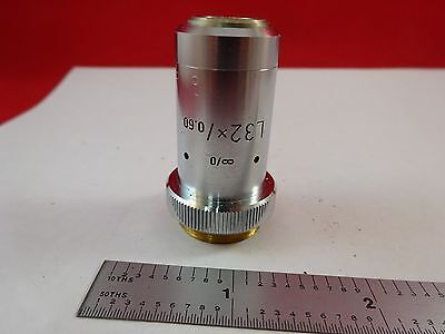 MICROSCOPE PART OBJECTIVE LEITZ L32X OPTICS AS IS BIN#K8-B-13