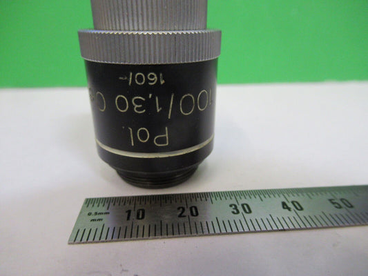 MICROSCOPE POL OBJECTIVE ZEISS WINKEL 100X GERMANY OPTICS AS PICTURED #S2-C-93