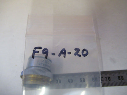 BAUSCH LOMB OBJECTIVE 30mm tubus 215mm 3.5X MICROSCOPE PART AS PICTURED &F9-A-20