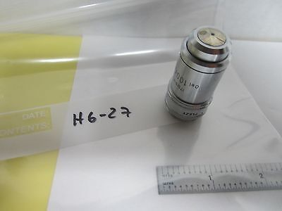 MICROSCOPE PART OBJECTIVE LEITZ GERMANY PLEZY 100X OPTICS AS IS BIN#H6-27