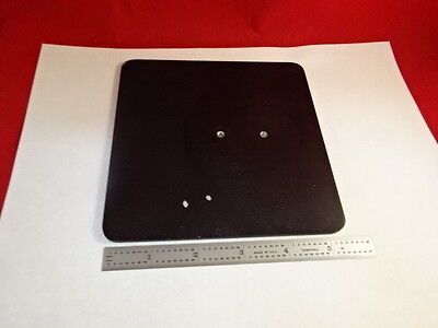 MICROSCOPE PART LEITZ ALUMINUM PLATE SPECIMEN TABLE STAGE AS IS B#R5-A-16