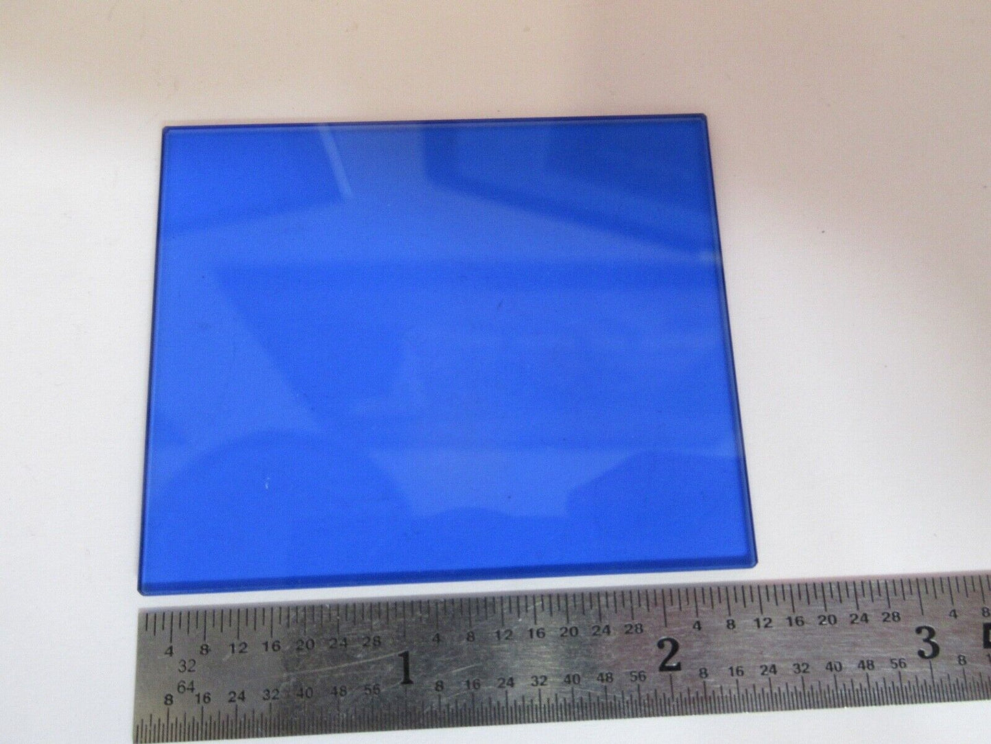 ZEISS GERMANY BLUE GLASS FILTER OPTICS MICROSCOPE PART AS PICTURED &A5-A-70