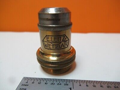 ANTIQUE LEITZ GERMANY POL OBJECTIVE 3.2X P1 MICROSCOPE OPTICS AS PIC &16-B-11