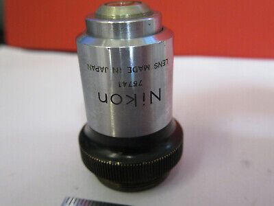 NIKON JAPAN OPTICS 40X OBJECTIVE LENS MICROSCOPE PART AS PICTURED &4B-A-63