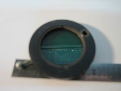 OPTICAL MICROSCOPE PART GREEN FILTER OPTICS BIN#24-51-3