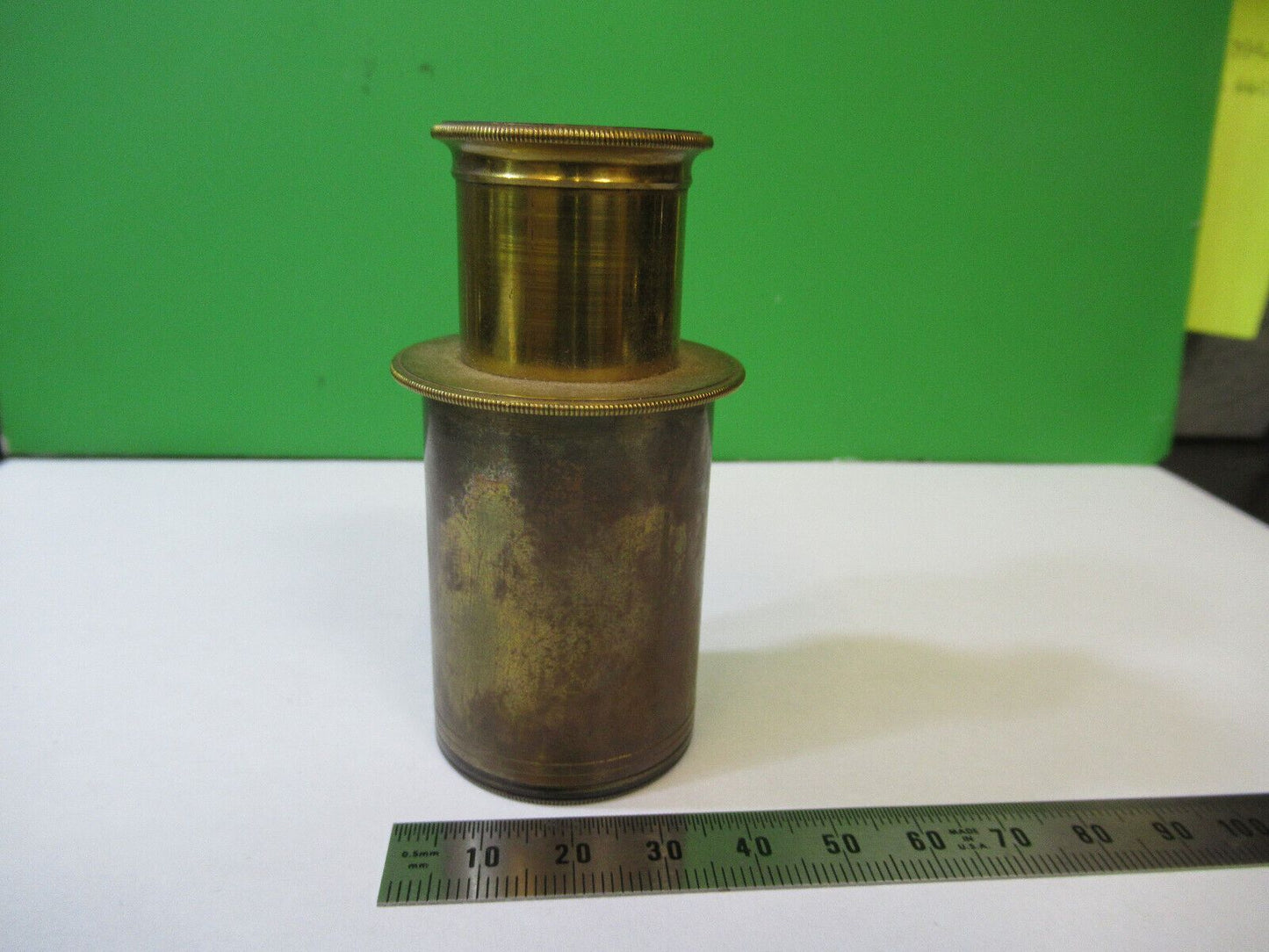 ANTIQUE BRASS HENRY CROUCH LONDON EYEPIECE LENS MICROSCOPE AS PICTURED &22-A-12