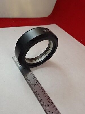 MICROSCOPE PART STEREO OBJECTIVE LENS 0.5X WD 182 mm OPTICS AS IS BIN#S4-A-16