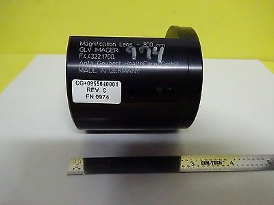 OPTICAL MAGNIFICATION LENS GLV IMAGER AGFA GERMANY OPTICS AS IS BIN#P9-13