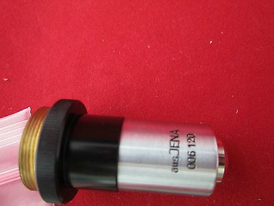 MICROSCOPE OBJECTIVE OPTICS 10X ZEISS JENA GERMANY #2-138