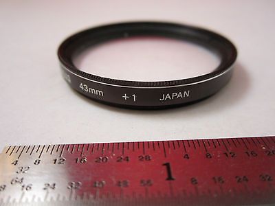 OPTICAL FILTER LENS HOYA JAPAN 43 mm +1 OPTICS BIN#PMEL