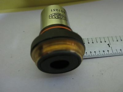 MICROSCOPE PART OBJECTIVE OLYMPUS 10X OPTICS AS IS BIN#34-T-17