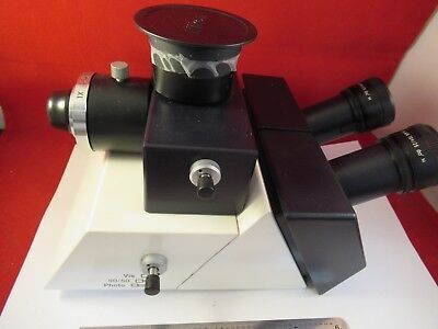 LEICA DMR GERMANY HEAD 551011 BINOCULAR MICROSCOPE PART OPTICS &100-30