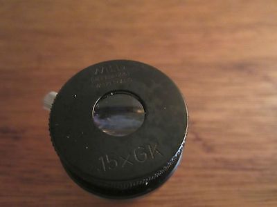 WILD HEERBRUGG SWITZERLAND 15xGK EYEPIECE OPTICS INTERFEROMETER PROFILOMETER