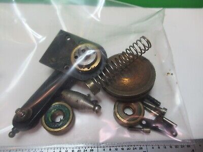 ANTIQUE BRASS BAUSCH LOMB SPARE GUTS MICROSCOPE PART OPTICS AS PICTURED &17-A-19