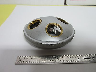 MICROSCOPE PART OLYMPUS JAPAN NOSEPIECE  AS IS  BIN#E2-03