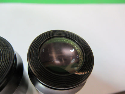 ANTIQUE SPENCER PAIR 9X EYEPIECE LENS MICROSCOPE PART AS PICTURED R2-A-30