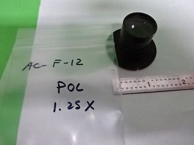 MICROSCOPE PART OBJECTIVE 1.25X POL POLARIZATION OPTICS AS IS B#AC-F-12