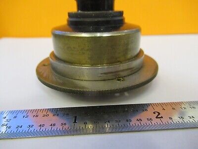 ANTIQUE ERNST LEITZ POL CALCITE CONDENSER MICROSCOPE PART AS PICTURED &11-B-58