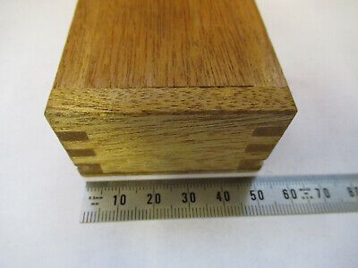 ANTIQUE BAUSCH LOMB WOOD BOX for ACCESSORIES MICROSCOPE PART AS PICTURED &FT-5-Q