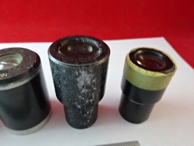 for parts LOT EYEPIECES OPTICAL AO BL MICROSCOPE PART OPTICS AS IS #F3-A-03