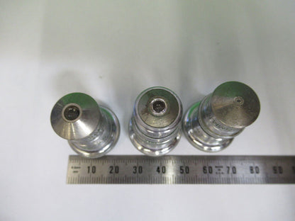 LOT 3 ea OBJECTIVES SPENCER AO MICROSCOPE PART AS PICTURED &R4-A-52