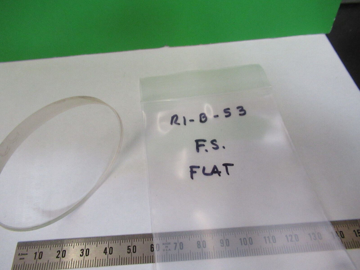 OPTICAL FLAT FUSED SILICA OPTICS AS PICTURED R1-B-53