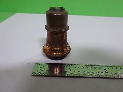 MICROSCOPE PART OBJECTIVE WATSON UK 1/6 VINTAGE OPTICS AS IS BIN#H7-A-15