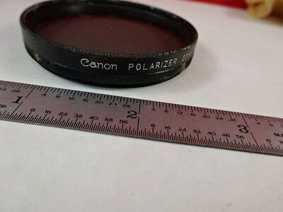 OPTICAL MOUNTED POLARIZER GLASS CANON 55 mm OPTICS AS IS BIN#P1-C-20