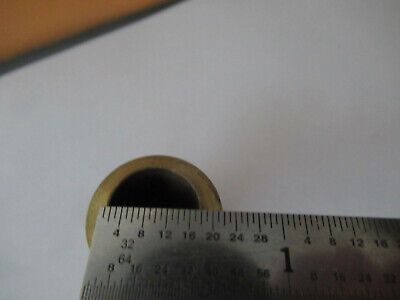 ANTIQUE BRASS ENGLAND OBJECTIVE LENS OPTICS MICROSCOPE PART AS PICTURED #F3-A-14